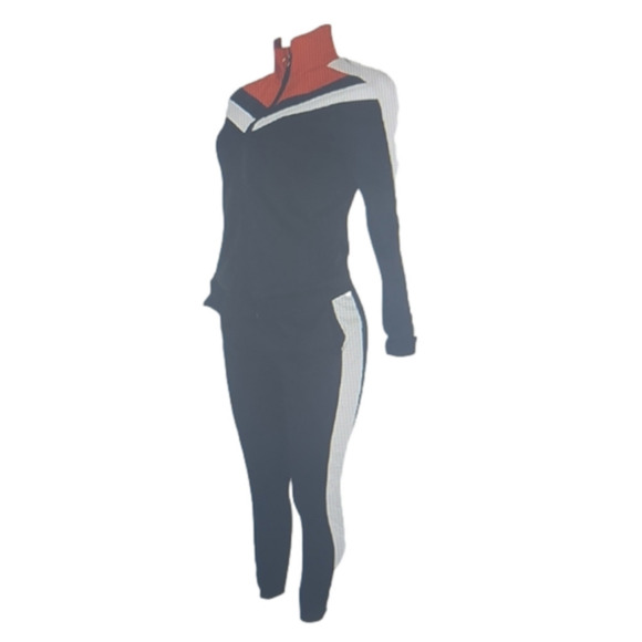 𝅺2 piece color blue track suit (code-G006) - Picture 2 of 3